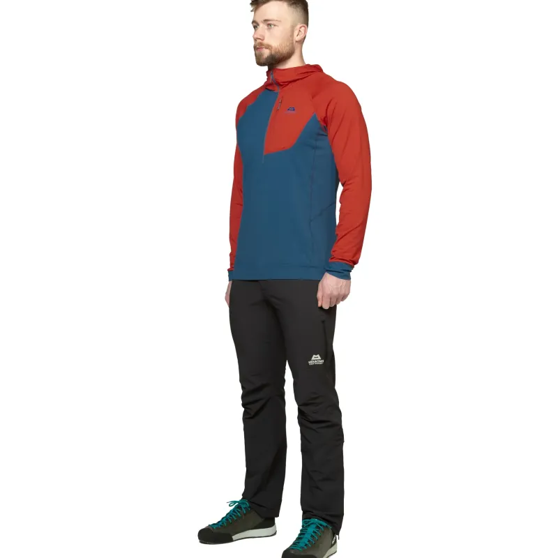 Mountain Equipment T-Shirts & Baselayers-Mens Aiguille Hooded Top - Vine-Majolica