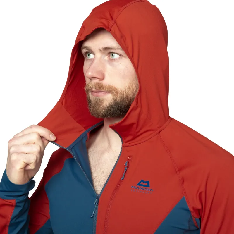 Mountain Equipment T-Shirts & Baselayers-Mens Aiguille Hooded Top - Admiral Blue