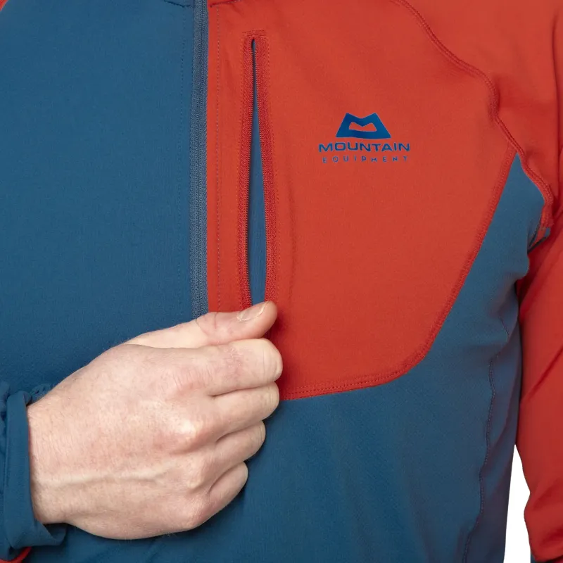 Mountain Equipment T-Shirts & Baselayers-Mens Aiguille Hooded Top - Admiral Blue