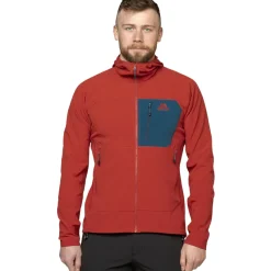Mountain Equipment Softshell Jackets-Mens Arrow 1/4 Zip - Anvil-Redrock