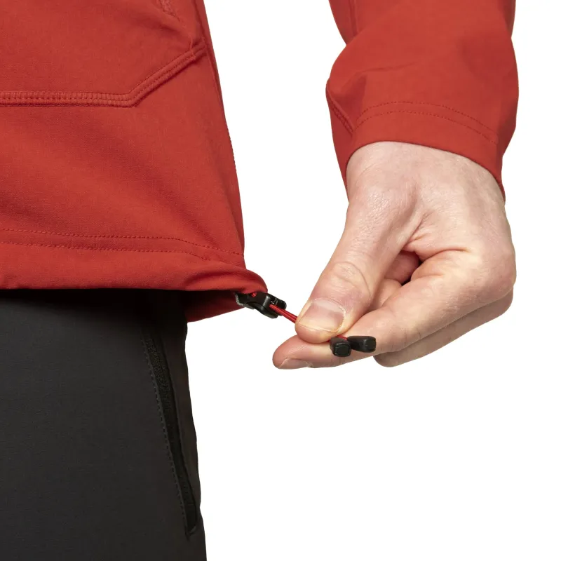 Mountain Equipment Softshell Jackets-Mens Arrow 1/4 Zip - Anvil-Redrock