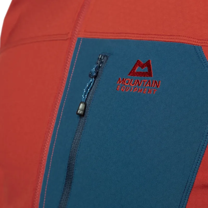 Mountain Equipment Softshell Jackets-Mens Arrow 1/4 Zip - Anvil-Redrock