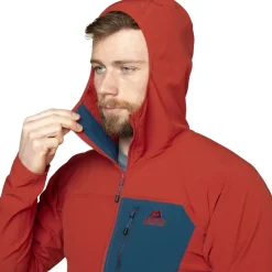 Mountain Equipment Softshell Jackets-Mens Arrow 1/4 Zip - Vine-Anvil Grey