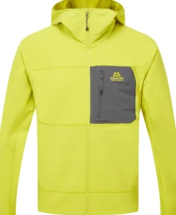 Mountain Equipment Softshell Jackets-Mens Arrow Hooded Jacket - Vine-Anvil Grey