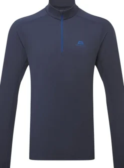 Mountain Equipment T-Shirts & Baselayers-Mens Cerrig LS Zip-T - Cosmos