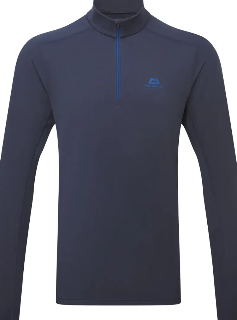 Mountain Equipment T-Shirts & Baselayers-Mens Cerrig LS Zip-T - Cosmos