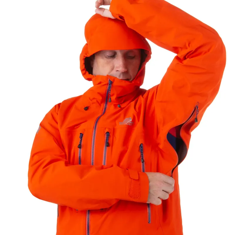 Mountain Equipment Waterproof Jackets-Mens Changabang Jacket - Cardinal Orange