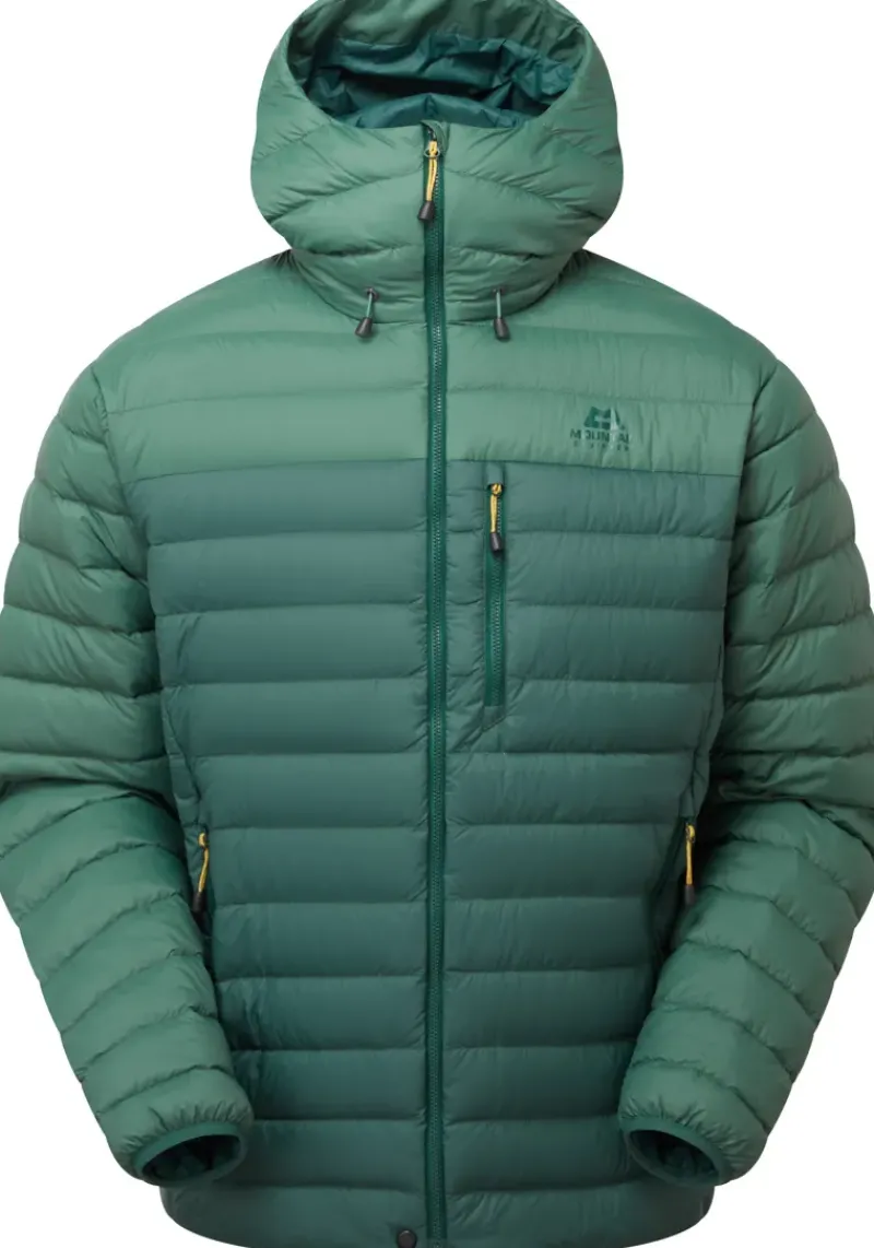 Mountain Equipment Insulated Jackets-Mens Earthrise Hooded Jacket - Pine-Fern