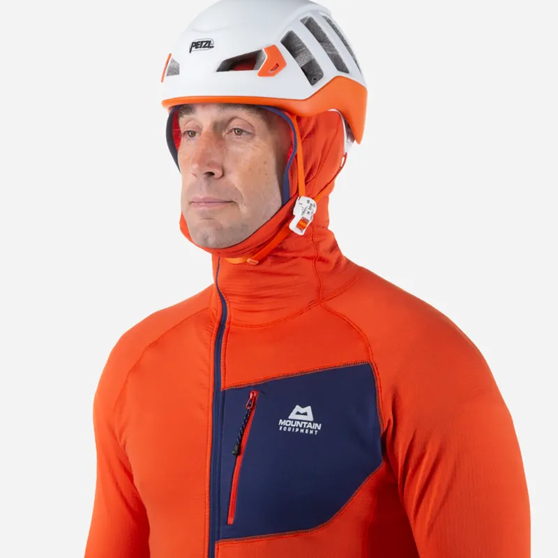 Mountain Equipment Fleece & Mid Layer-Mens Eclipse Hooded Zip-T - Magma-Medieval
