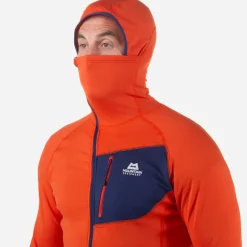 Mountain Equipment Fleece & Mid Layer-Mens Eclipse Hooded Zip-T - Magma-Medieval
