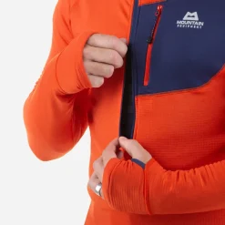 Mountain Equipment Fleece & Mid Layer-Mens Eclipse Hooded Zip-T - Fern