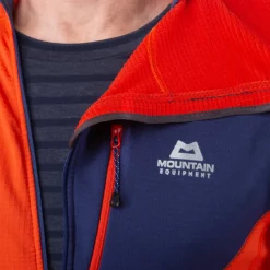 Mountain Equipment Fleece & Mid Layer-Mens Eclipse Hooded Zip-T - Fern