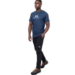 Mountain Equipment T-Shirts & Baselayers-Mens Emblem Tee - Denim Blue