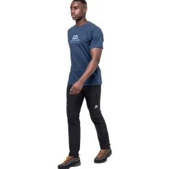 Mountain Equipment T-Shirts & Baselayers-Mens Emblem Tee - Heritage Blue