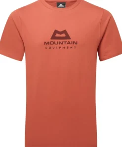 Mountain Equipment T-Shirts & Baselayers-Mens Emblem Tee - Etruscan Red