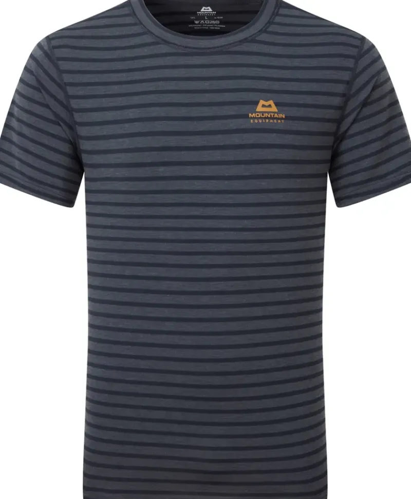 Mountain Equipment T-Shirts & Baselayers-Mens Groundup Tee - Cosmos Stripe