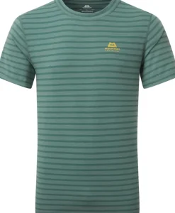 Mountain Equipment T-Shirts & Baselayers-Mens Groundup Tee - Fern Stripe