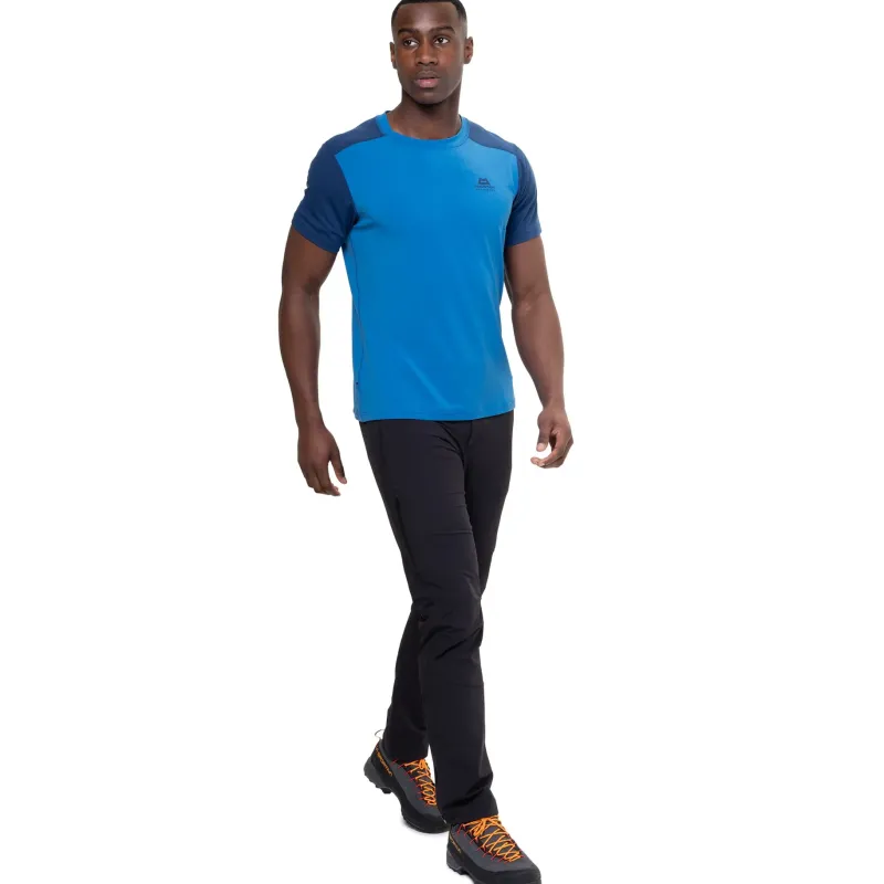 Mountain Equipment T-Shirts & Baselayers-Mens Headpoint Block Tee - Atlantic-Admiral