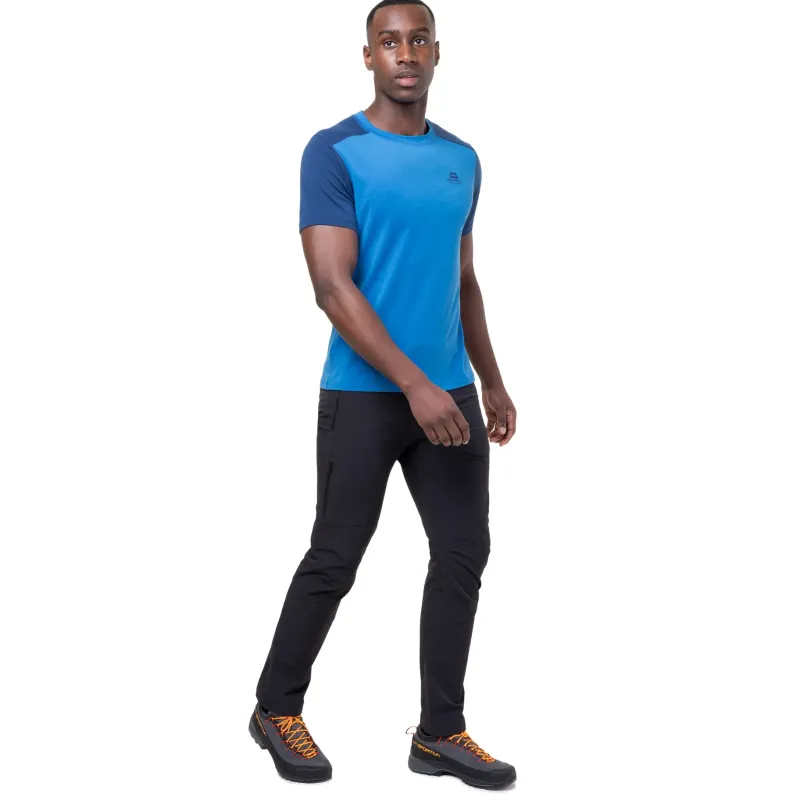 Mountain Equipment T-Shirts & Baselayers-Mens Headpoint Block Tee - Atlantic-Admiral