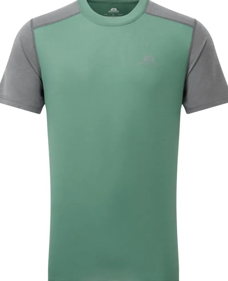 Mountain Equipment T-Shirts & Baselayers-Mens Headpoint Block Tee - Sage-Flint