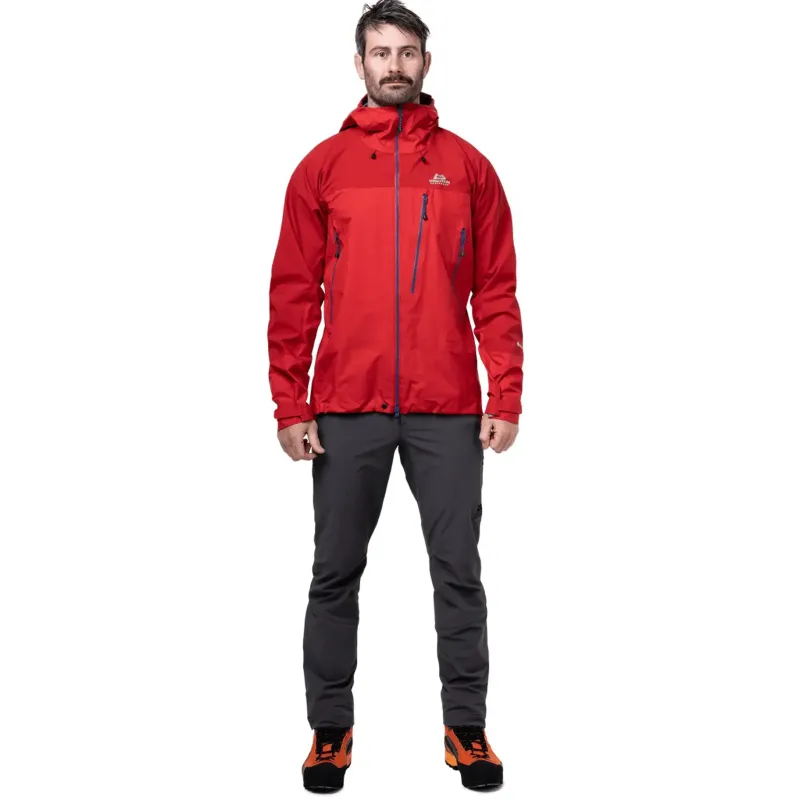 Mountain Equipment Waterproof Jackets-Mens Lhotse Jacket - Imperial Red-Crimson