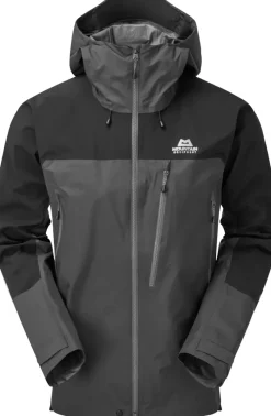 Mountain Equipment Waterproof Jackets-Mens Lhotse Jacket - Anvil Grey-Black