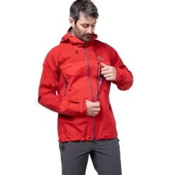 Mountain Equipment Waterproof Jackets-Mens Lhotse Jacket - Anvil Grey-Black