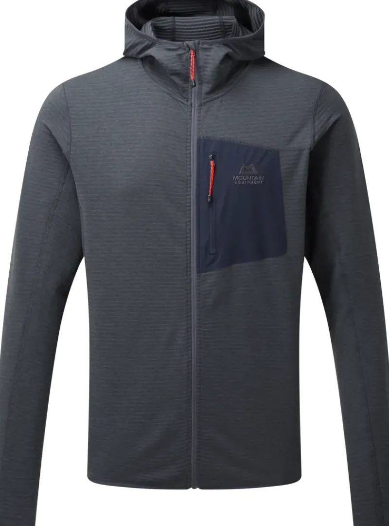 Mountain Equipment Fleece & Mid Layer-Mens Lumiko Hooded Jacket - Ombre Blue-Cosmos