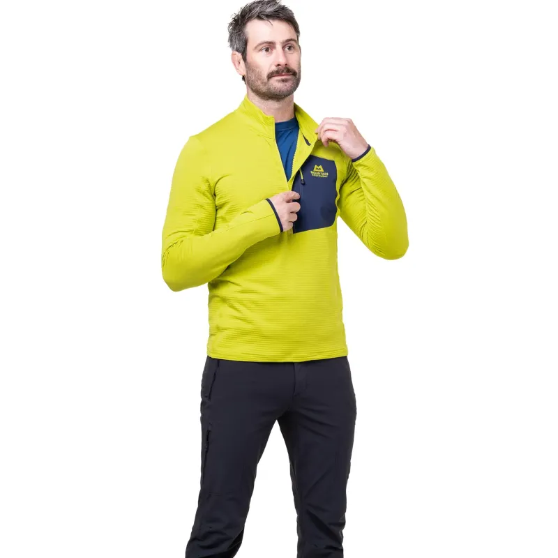 Mountain Equipment Fleece & Mid Layer-Mens Lumiko Zip T Fleece - Vine-Cosmos