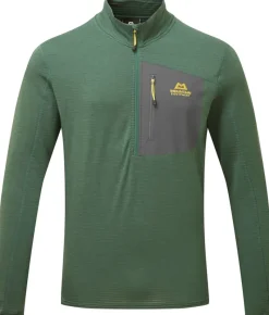 Mountain Equipment Fleece & Mid Layer-Mens Lumiko Zip-T Fleece - Fern-Ombre