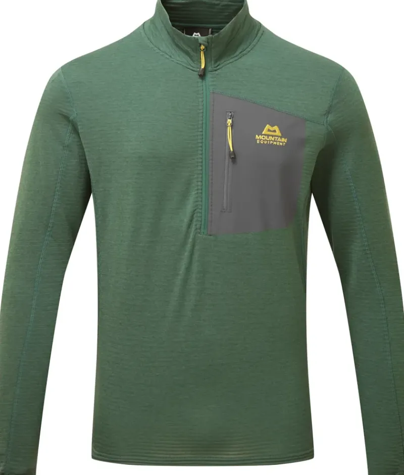 Mountain Equipment Fleece & Mid Layer-Mens Lumiko Zip-T Fleece - Fern-Ombre