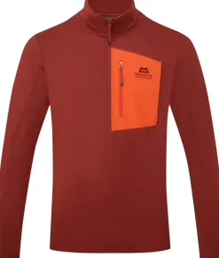Mountain Equipment Fleece & Mid Layer-Mens Lumiko Zip-T Fleece - Merlot-Cardinal