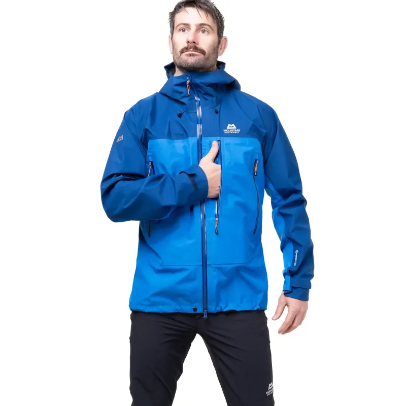 Mountain Equipment Waterproof Jackets-Mens Makalu Jacket - Atlantic-Admiral