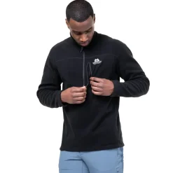 Mountain Equipment Fleece & Mid Layer-Mens Micro Zip-T Fleece - Black