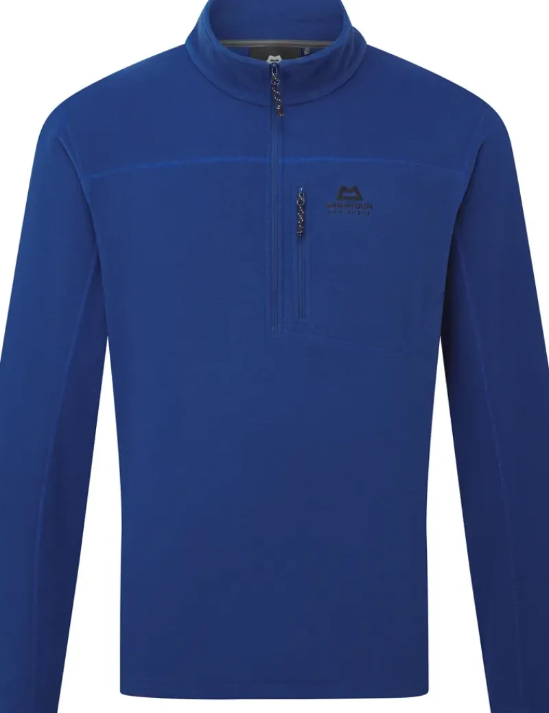 Mountain Equipment Fleece & Mid Layer-Mens Micro Zip-T Fleece - Admiral Blue