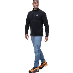 Mountain Equipment Fleece & Mid Layer-Mens Micro Zip-T Fleece - Admiral Blue