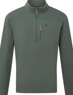 Mountain Equipment Fleece & Mid Layer-Mens Micro Zip-T Fleece - Slate Green