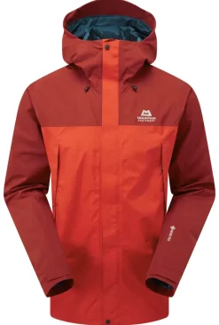Mountain Equipment Waterproof Jackets-Mens Nanda Devi Jacket - Chili Red-Merlot