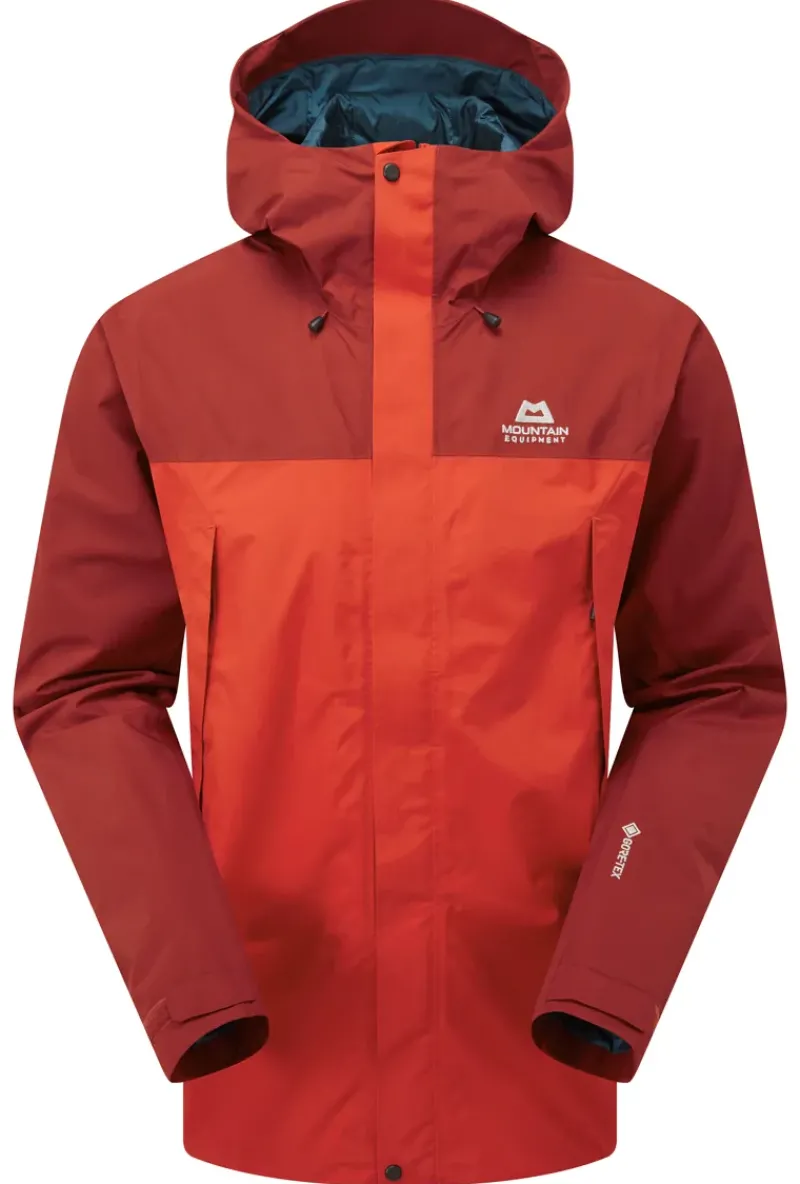 Mountain Equipment Waterproof Jackets-Mens Nanda Devi Jacket - Chili Red-Merlot