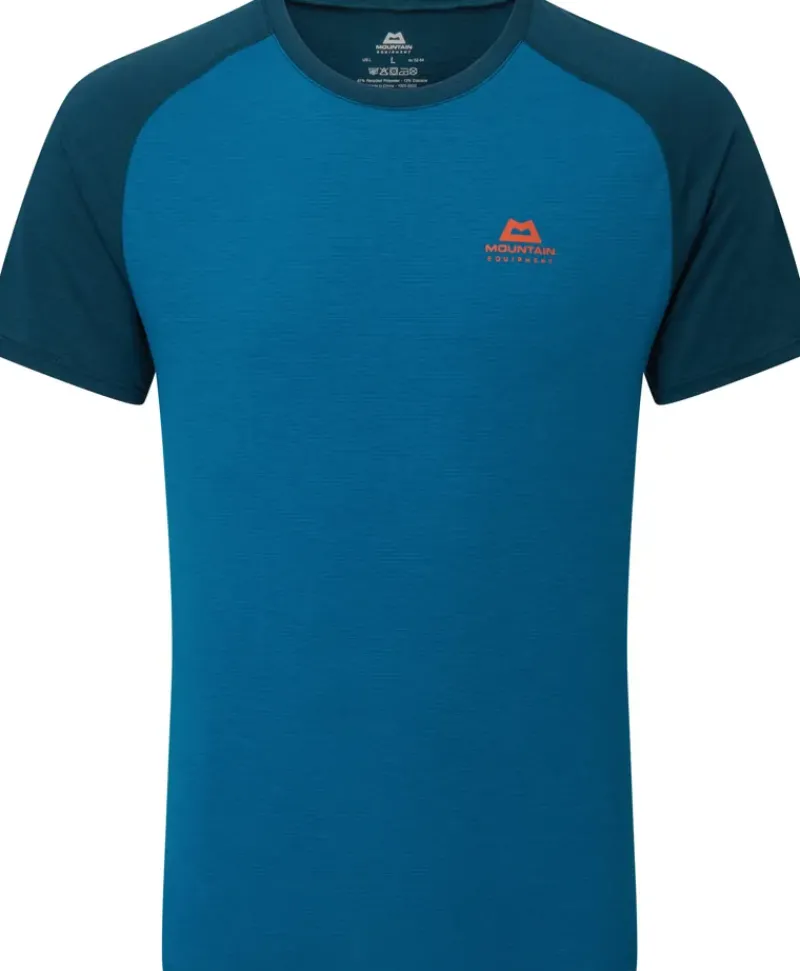 Mountain Equipment T-Shirts & Baselayers-Mens Nava Crew - Mykonos-Majolica