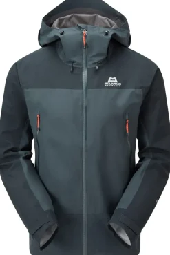 Mountain Equipment Waterproof Jackets-Mens Saltoro Jacket - Blue Nights-Cosmos