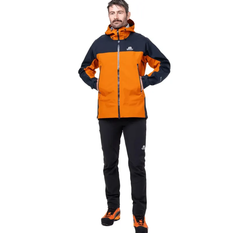 Mountain Equipment Waterproof Jackets-Mens Saltoro Jacket - Mykonos-Majolica