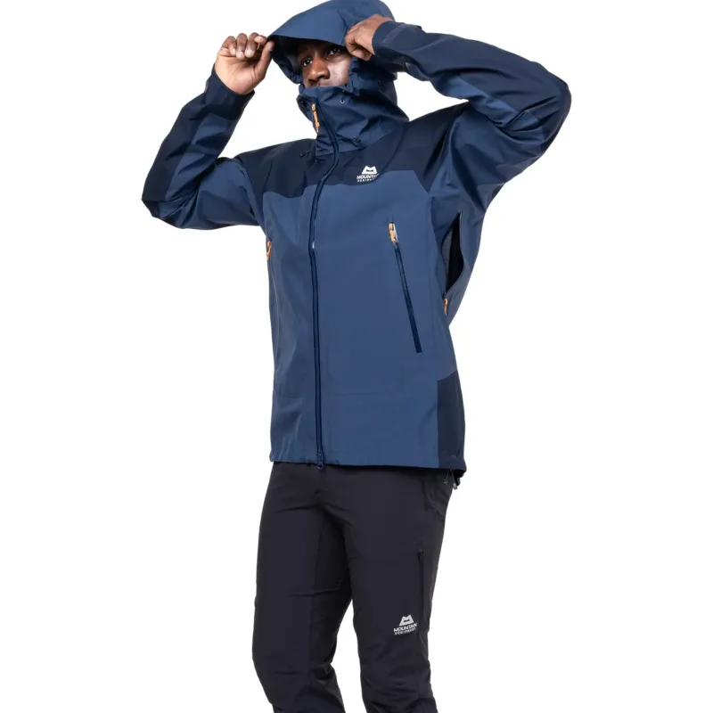 Mountain Equipment Waterproof Jackets-Mens Saltoro Jacket - Dusk-Cosmos
