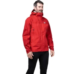 Mountain Equipment Waterproof Jackets-Mens Saltoro Jacket - Imperial Red-Crimson
