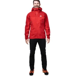 Mountain Equipment Waterproof Jackets-Mens Saltoro Jacket - Imperial Red-Crimson