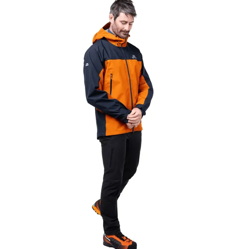Mountain Equipment Waterproof Jackets-Mens Saltoro Jacket - Rust-Cosmos