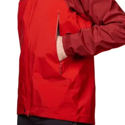 Mountain Equipment Waterproof Jackets-Mens Shigri Jacket - Chili Red-Merlot