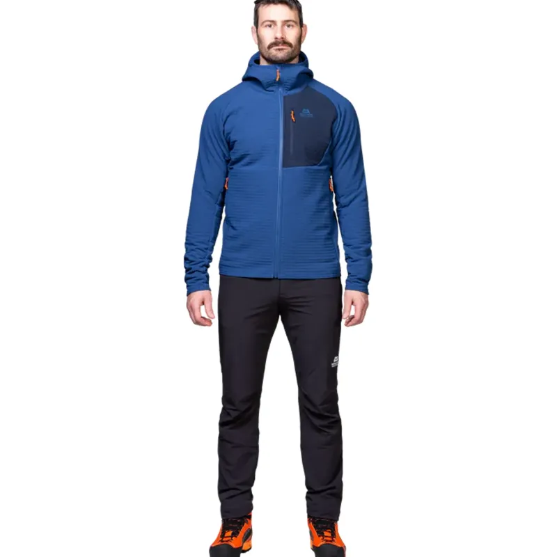 Mountain Equipment Fleece & Mid Layer-Mens Shroud Hooded Jacket - Cardinal-Admiral