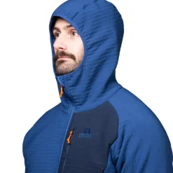 Mountain Equipment Fleece & Mid Layer-Mens Shroud Hooded Jacket - Cardinal-Admiral