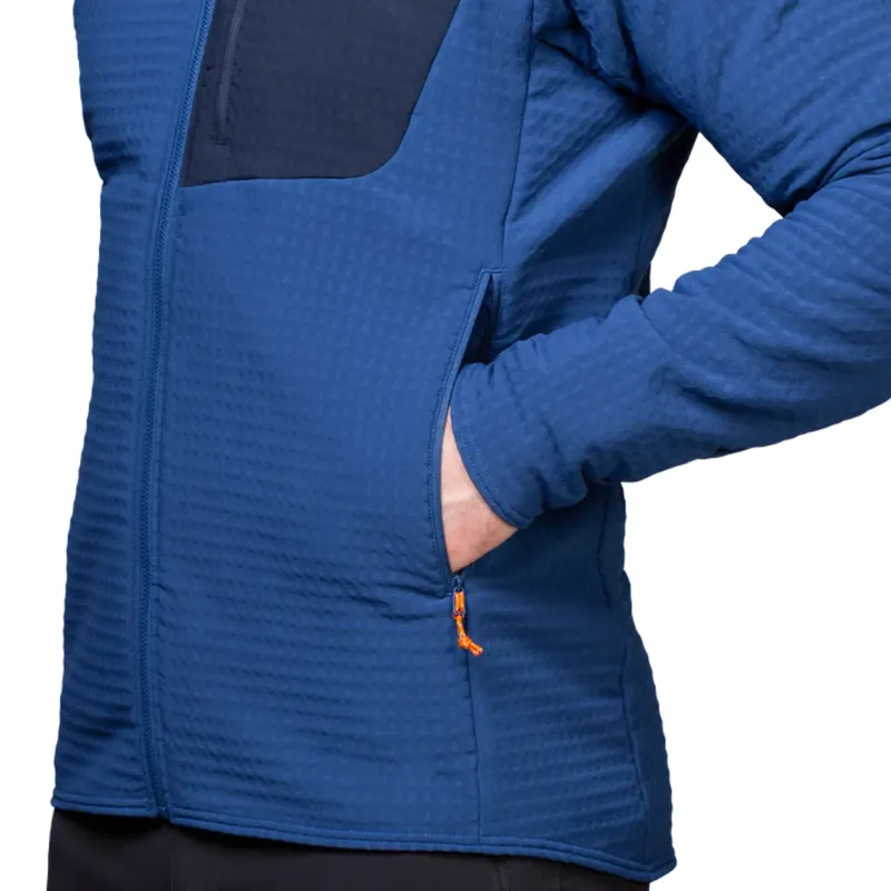 Mountain Equipment Fleece & Mid Layer-Mens Shroud Hooded Jacket - Cardinal-Admiral